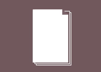 document icon brown background 