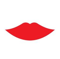 icon of lip without outline