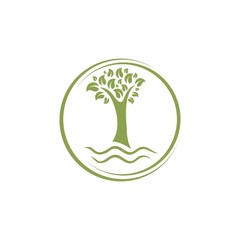 tree logo, symbol and template