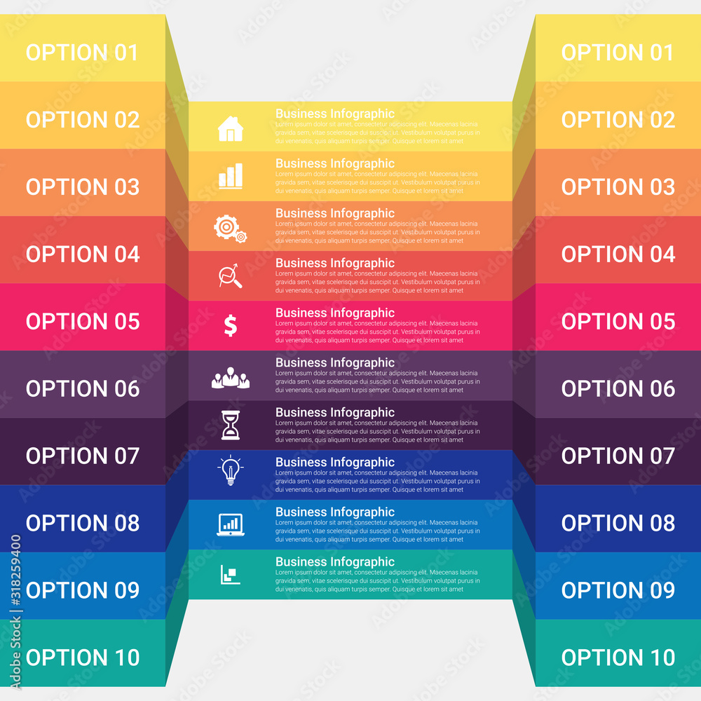 Poster vector infographic design template with icons and options or steps. diagram, presentations, workflow