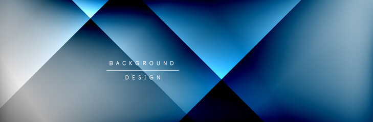 Abstract background - squares and lines composition created with lights and shadows. Technology or business digital template © antishock