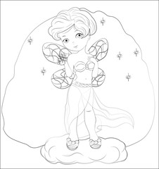 little night fairy Coloring book