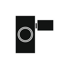 vector icon, old camcorder shape
