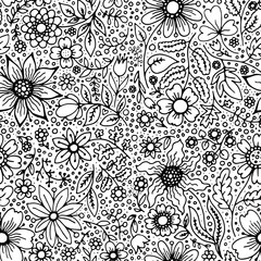 seamless floral pattern with flowers