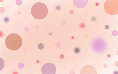 Pastel abstract of bubbles in pink