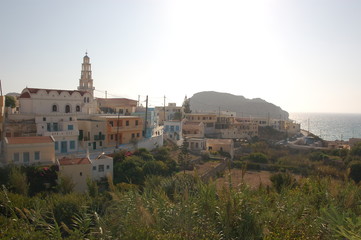 Naklejka premium Arkassa on Karpathos (Greece)
