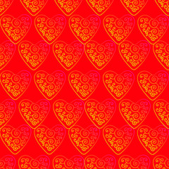 Fototapeta na wymiar seamless pattern with hearts