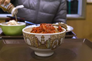 キムチ牛丼