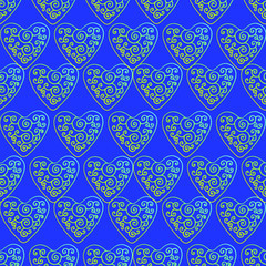 seamless pattern with hearts
