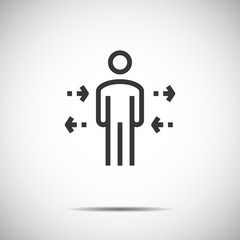 Business People Icon Vector .