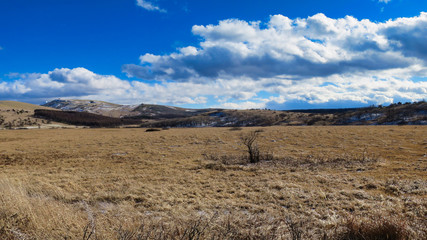 八島湿原　風景　八ヶ岳　湖　青空