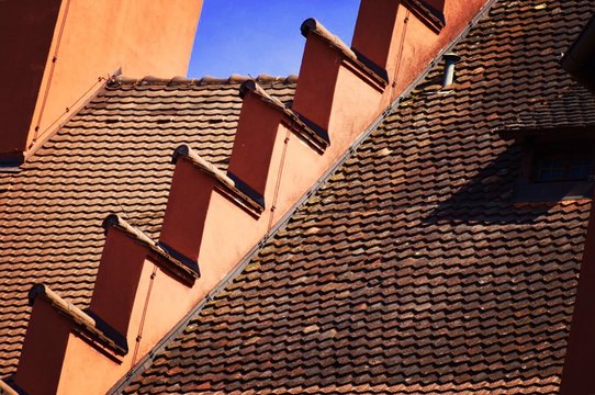 Low Angle View Of House Roof During Sunny Day