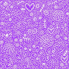seamless floral pattern with flowers