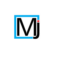 MJ letter initial icon logo design inspiration vector template