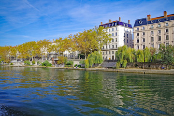 Les quais de Saône à Lyon