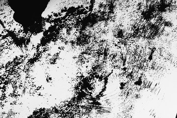 Patterns paint rollers and burlap black paint on a white background