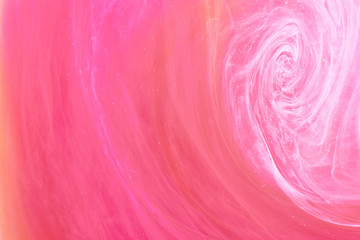 Abstract bright swirling smoke, valentines day background. Vibrant colorful fog, exciting perfume...