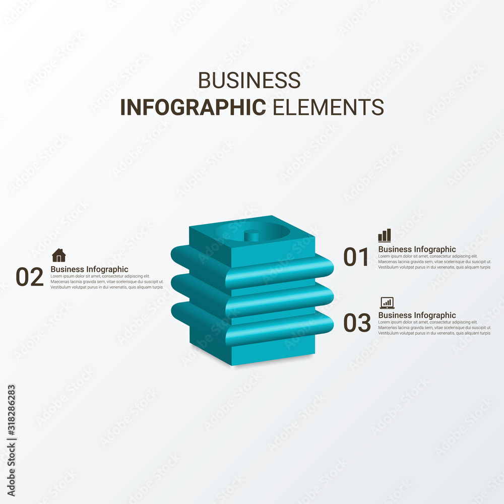Poster infographic design vector workflow layout, diagram, annual report, web design. business concept with