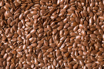 Flax seeds close-up. Flax Seed Texture Macro