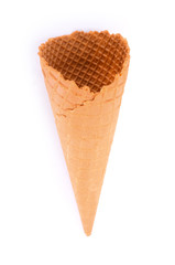 Ice cream cone isolated on white background