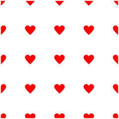 Seamless pattern with hearts. Romantic background, wallpaper. Valentine's Day. Love. Vector illustration.