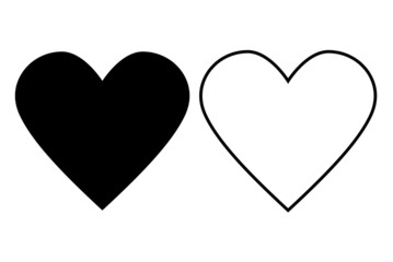 Heart pattern on a white background. Valentine's Day. Love Vector illustration.
