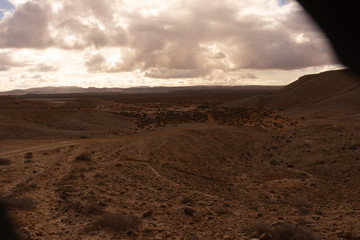 landscape in the valley of the river Draa
