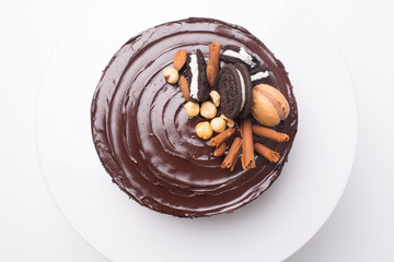 close up of conceptual sweets, on a white table
