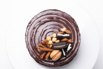 close up of conceptual sweets, on a white table
