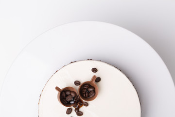 close up of conceptual sweets, on a white table