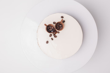 close up of conceptual sweets, on a white table