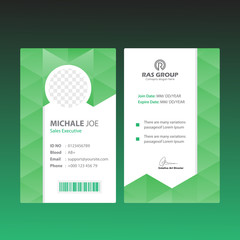 Corporate id card template