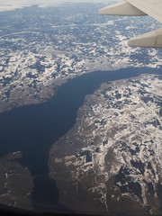 aerial view from the plane 