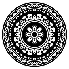 Mandala decorative ornament. Can be used for greeting card, phone case print, etc. Hand drawn background