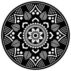 Mandala decorative ornament. Can be used for greeting card, phone case print, etc. Hand drawn background © YURII
