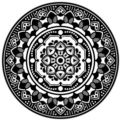 Mandala decorative ornament. Can be used for greeting card, phone case print, etc. Hand drawn background