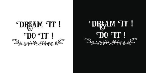 vector lettering of the phrase 