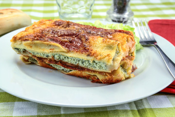lasagnes ricotta et épinards