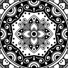 Abstract Mandala for coloring page
