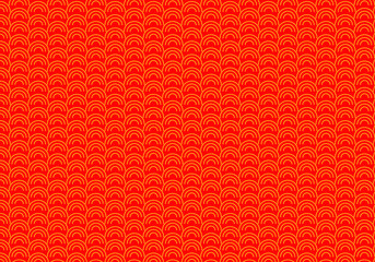 Chinese traditional oriental ornament background, red and orange clouds pattern, vector concept design.