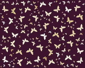 set of butterflies, dragonfly. eps10 vector illustration. hand drawing