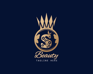 Luxury Letter  perfume logo design and also symbol and icon. this logo is designed for your perfume fragrance, smell, essence, scent.