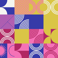 Fototapeta premium Colorful Geometric Vector Pattern Design