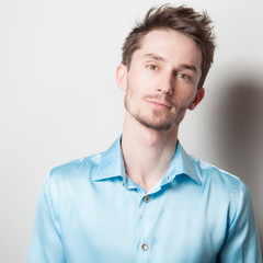 Fototapeta premium Handsome young elegant man studio portrait.