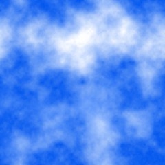 Blue clouds seamless background. Colors: cornflower, wild blue yonder, cadet blue, periwinkle, blue bell.