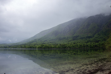 Beautiful landscape. Bohinj lake, Slovenia