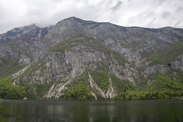 Naklejka na ściany i meble Beautiful landscape. Bohinj lake, Slovenia