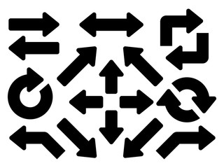 arow set symbol icon vector. for web design