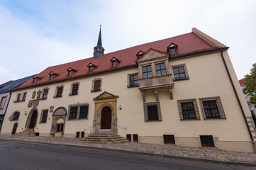 Fototapeta na wymiar Das Alte Rathaus in Merseburg, Sachsen-Anhalt