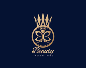 Luxury Royal Logo Butterfly Awesome Perfumery, perfume   Beauty spa and more 